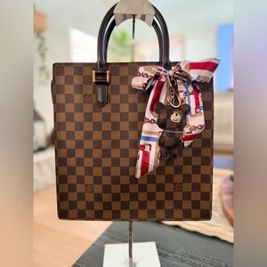 Authentic Louis Vuitton Brown Check Tote Bag